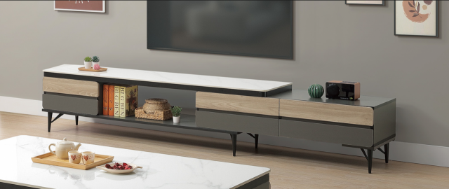 寇克 6尺岩板伸縮長櫃